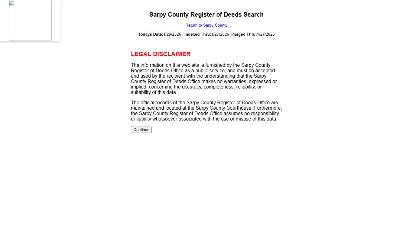 Sarpy Deeds Search