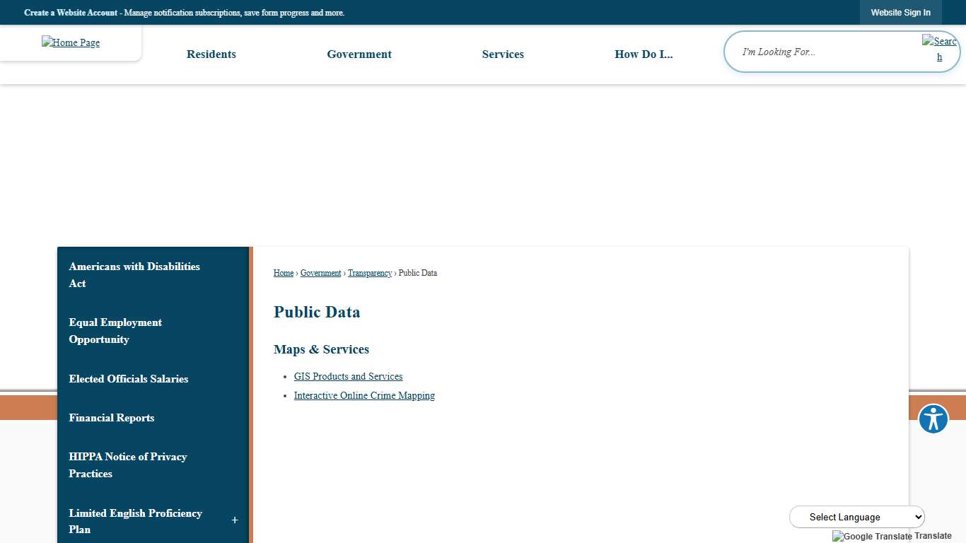 Public Data Sarpy County, NE